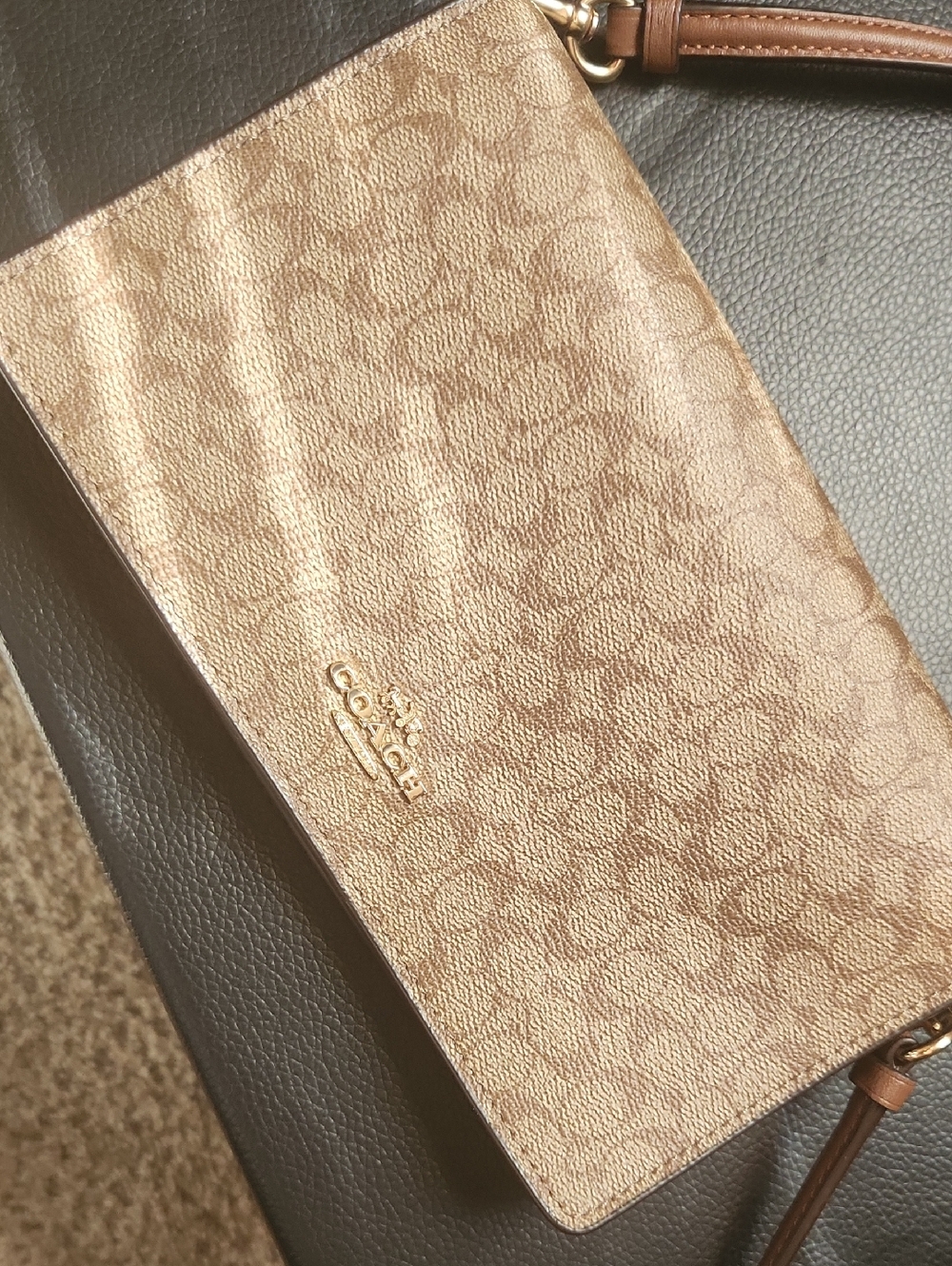 COACH Gold Signature Cross-body